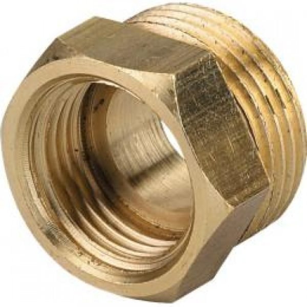 Mamelon de réduction mâle-femelle laiton - D 20x27, d 15x21